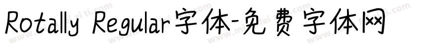 Rotally Regular字体字体转换